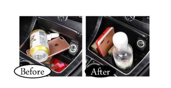 ⁦حامل اكواب مياه وبطاقات وموبايل ومحافظ لمرسيدس New C Class 2016-2019⁩ - الصورة ⁦6⁩