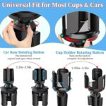 ⁦حامل الاكواب وزجاجات المياه يثبت في السيارة / موديل B14⁩ - الصورة ⁦3⁩