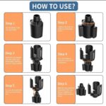 ⁦حامل الاكواب وزجاجات المياه يثبت في السيارة / موديل B14⁩ - الصورة ⁦2⁩