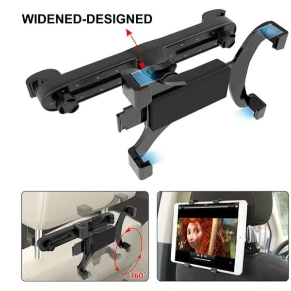 ⁦حامل الايباد يثبت على ظهر الكرسي في السيارة – 1020 ipad⁩ - الصورة ⁦2⁩