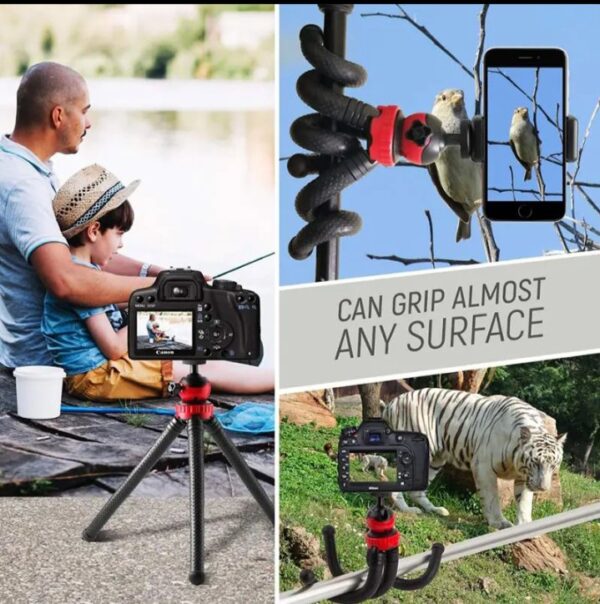 ⁦حامل ثلاثي مرن للموبيلات والكاميرات – UN-58⁩ - الصورة ⁦13⁩