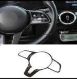 ⁦إطار عجلة القيادة لمرسيدس متوافق مع سيارات مرسيدس E , C , A Class موديل 2019 – 2023 / لون كربون⁩ - الصورة ⁦2⁩