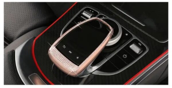 ⁦إطار فأرة للتحكم لمرسيدس New E Class 2016-2019 / لون روز جولد⁩ - الصورة ⁦4⁩