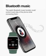 ⁦ساعة ذكية G63L تقوم بقياس درجة حرارة الجسم ونسبة الأكسجين في الدم و قياس نبطات القلب وضغط الدم وتنبيهات المكالمات والرسائل متوافق مع نظامي Android و IOS لون أخضر⁩ - الصورة ⁦3⁩