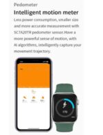 ⁦ساعة ذكية G63L تقوم بقياس درجة حرارة الجسم ونسبة الأكسجين في الدم و قياس نبطات القلب وضغط الدم وتنبيهات المكالمات والرسائل متوافق مع نظامي Android و IOS لون أخضر⁩ - الصورة ⁦4⁩