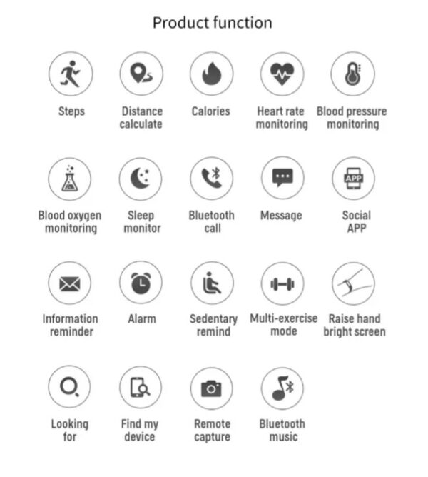 ⁦ساعة ذكية GTS تقوم بقياس نسبة الأكسجين في الدم و قياس نبطات القلب وضغط الدم وتنبيهات المكالمات والرسائل متوافق مع نظامي Android و IOS لون فضي⁩ - الصورة ⁦2⁩