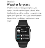 ⁦ساعة ذكية K90 شاشة كاملة تعمل باللمس – رسائل ومكالمات – متوافق مع نظامي Android و iOS لون أسود⁩ - الصورة ⁦6⁩