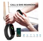 ⁦ساعة ذكية M5 احدث اصدار تعمل باللمس متوافقة مع Android و iOS – أسود⁩ - الصورة ⁦2⁩