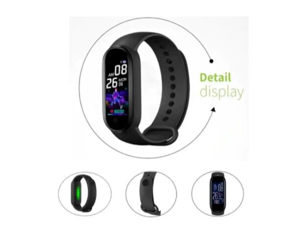 ⁦ساعة ذكية M5 احدث اصدار تعمل باللمس متوافقة مع Android و iOS – أسود⁩ - الصورة ⁦7⁩