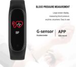 ⁦ساعة ذكية M5 تعمل باللمس متوافق مع نظامي Android و iOS – أسود⁩ - الصورة ⁦4⁩