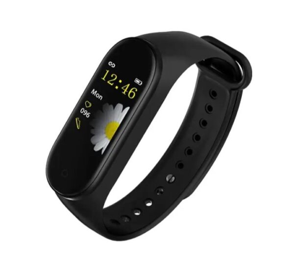 ⁦ساعة ذكية M5 تعمل باللمس متوافق مع نظامي Android و iOS – أسود⁩ - الصورة ⁦2⁩