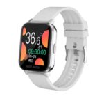 ساعة ذكية MT28  تقوم بقياس درجة حرارة الجسم ونسبة الأكسجين في الدم و قياس نبطات القلب وضغط الدم وتنبيهات المكالمات والرسائل متوافق مع نظامي Android و IOS لون أبيض