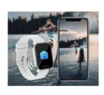 ⁦ساعة ذكية MT28  تقوم بقياس درجة حرارة الجسم ونسبة الأكسجين في الدم و قياس نبطات القلب وضغط الدم وتنبيهات المكالمات والرسائل متوافق مع نظامي Android و IOS لون أبيض⁩ - الصورة ⁦3⁩