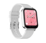 ⁦ساعة ذكية MT28  تقوم بقياس درجة حرارة الجسم ونسبة الأكسجين في الدم و قياس نبطات القلب وضغط الدم وتنبيهات المكالمات والرسائل متوافق مع نظامي Android و IOS لون أبيض⁩ - الصورة ⁦4⁩