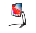 حامل للايباد والموبايل لسطح المكتب والجدار قابل للطي متحرك 360 درجة جميع الاتجاهات متوافق مع جميع الأجهزة – B15 – أسود
