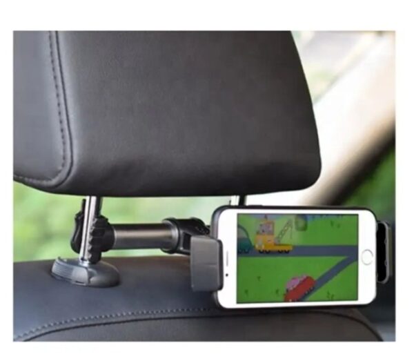 ⁦حامل للتابلت او الموبيل يثبت على ظهر الكرسي في السيارة – WX20 – اسود⁩ - الصورة ⁦2⁩