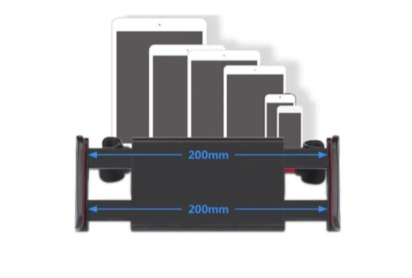 ⁦حامل للتابلت او الموبيل يثبت على ظهر الكرسي في السيارة – WX20 – اسود⁩ - الصورة ⁦5⁩