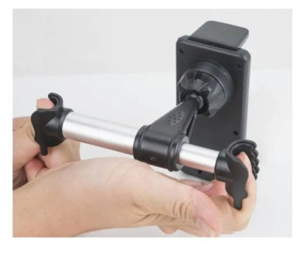 ⁦حامل للتابلت او الموبيل يثبت على ظهر الكرسي في السيارة – WX20 – رمادي⁩ - الصورة ⁦2⁩