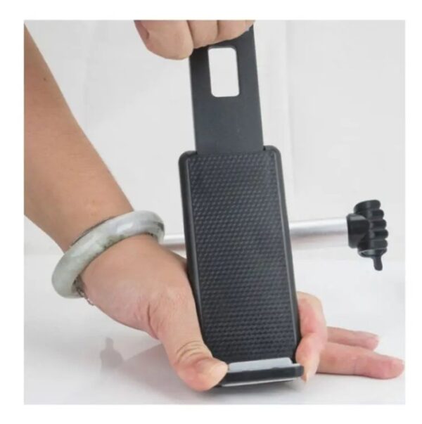 ⁦حامل للتابلت او الموبيل يثبت على ظهر الكرسي في السيارة – WX20 – رمادي⁩ - الصورة ⁦5⁩