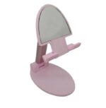 حامل مكتبي للموبايل قابل للطي متوافق مع جميع الأجهزة – B2 – زهري