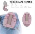 ⁦حامل مكتبي للموبايل قابل للطي متوافق مع جميع الأجهزة – B2 – زهري⁩ - الصورة ⁦2⁩