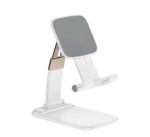 حامل مكتبي للموبايل قابل للطي متوافق مع جميع الأجهزة – B28 – أبيض