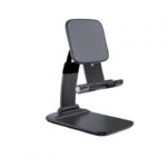 حامل مكتبي للموبايل قابل للطي متوافق مع جميع الأجهزة – B28 – أسود