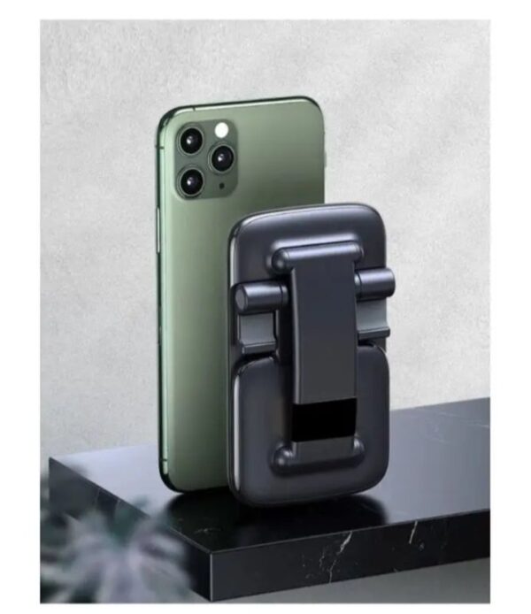 ⁦حامل مكتبي للموبايل قابل للطي متوافق مع جميع الأجهزة – B28 – أسود⁩ - الصورة ⁦9⁩