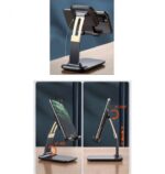 ⁦حامل مكتبي للموبايل قابل للطي متوافق مع جميع الأجهزة – B28 – أسود⁩ - الصورة ⁦4⁩