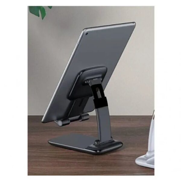 ⁦حامل مكتبي للموبايل قابل للطي متوافق مع جميع الأجهزة – B28 – أسود⁩ - الصورة ⁦7⁩