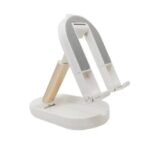 حامل مكتبي للموبايل قابل للطي متوافق مع جميع الأجهزة – FN01 – أبيض