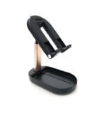 ⁦حامل مكتبي للموبايل قابل للطي متوافق مع جميع الأجهزة – FN01 – أسود⁩ - الصورة ⁦7⁩