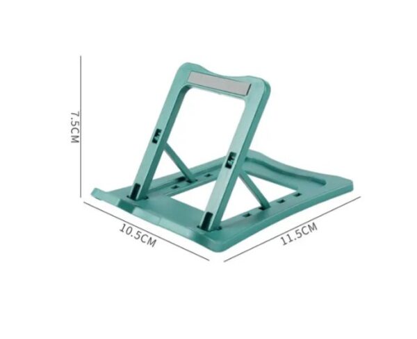 ⁦حامل مكتبي للموبايل قابل للطي متوافق مع جميع الأجهزة – K325 – أخضر⁩ - الصورة ⁦5⁩