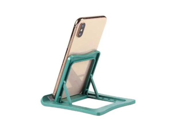 ⁦حامل مكتبي للموبايل قابل للطي متوافق مع جميع الأجهزة – K325 – أخضر⁩ - الصورة ⁦6⁩