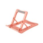 حامل مكتبي للموبايل قابل للطي متوافق مع جميع الأجهزة – K325 – زهري