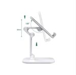 ⁦حامل مكتبي للموبايل قابل للطي متوافق مع جميع الأجهزة – MQ100 – ابيض⁩ - الصورة ⁦3⁩