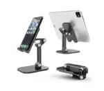 حامل مكتبي للموبايل قابل للطي متوافق مع جميع الأجهزة – MQ100 – اسود