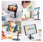 ⁦حامل مكتبي للموبايل قابل للطي متوافق مع جميع الأجهزة – MQ100 – اسود⁩ - الصورة ⁦11⁩