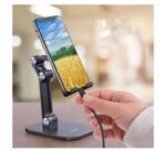 ⁦حامل مكتبي للموبايل قابل للطي متوافق مع جميع الأجهزة – MQ100 – اسود⁩ - الصورة ⁦8⁩