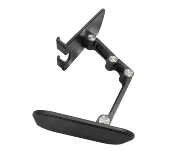 ⁦حامل مكتبي للموبايل قابل للطي متوافق مع جميع الأجهزة – MQ100 – اسود⁩ - الصورة ⁦3⁩