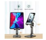 ⁦حامل مكتبي للموبايل قابل للطي متوافق مع جميع الأجهزة – MQ100 – اسود⁩ - الصورة ⁦13⁩