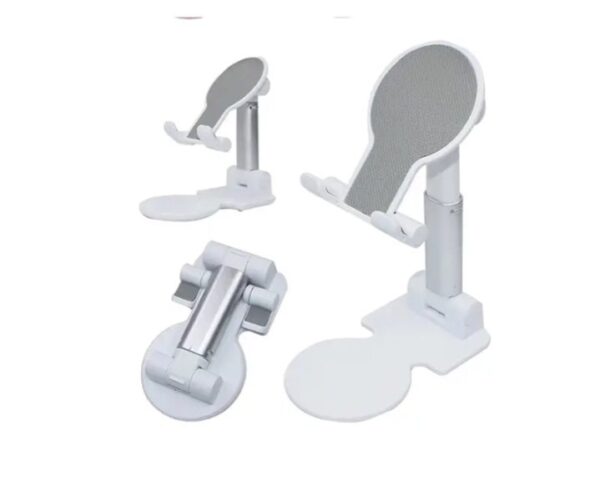 ⁦حامل مكتبي للموبايل قابل للطي متوافق مع جميع الأجهزة – UN-53 – أبيض⁩ - الصورة ⁦7⁩