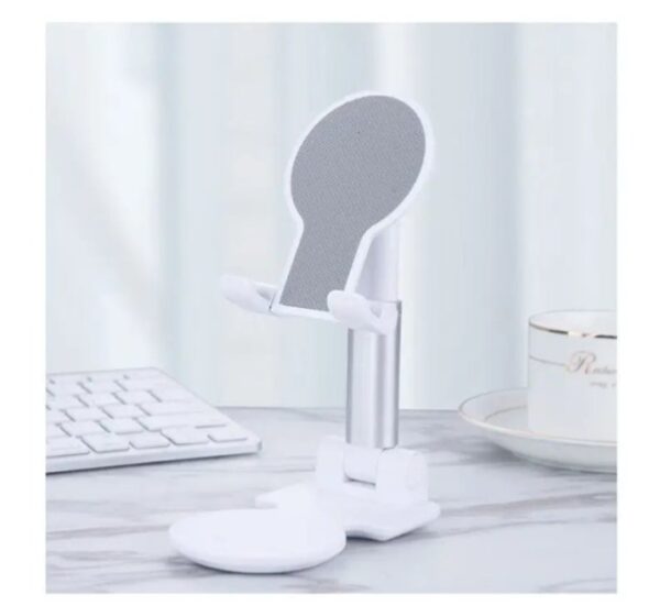 ⁦حامل مكتبي للموبايل قابل للطي متوافق مع جميع الأجهزة – UN-53 – أبيض⁩ - الصورة ⁦11⁩