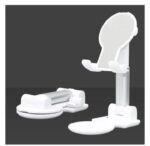 ⁦حامل مكتبي للموبايل قابل للطي متوافق مع جميع الأجهزة – UN-53 – أبيض⁩ - الصورة ⁦5⁩