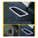 إطار فتحة تكييف لمرسيدس New C Class 2016-2019 ( 2 قطعة ) / لون فضي