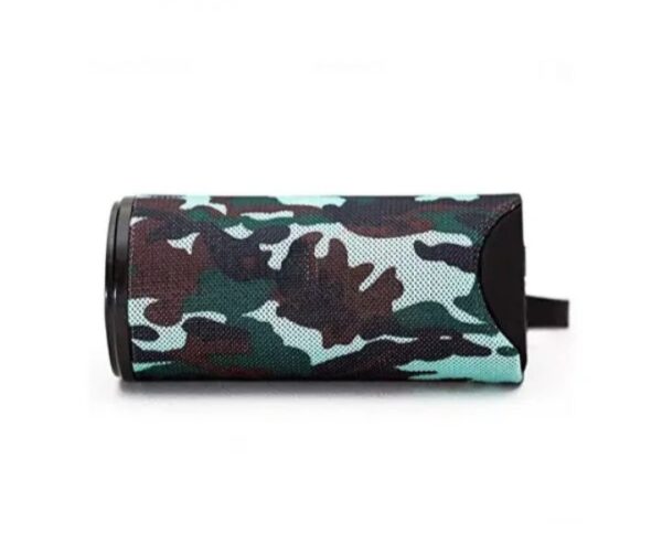 ⁦مكبر صوت T&G لاسلكي بلوتوث مضاد للماء استريو – راديو FM – منفذ كارت ميموري – USB – منفذ AUX لون جيشي⁩ - الصورة ⁦3⁩