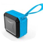 مكبر صوت لاسلكي بلوتوث مضاد للماء استريو – راديو FM – منفذ كارت ميموري – منفذ AUX لون أزرق