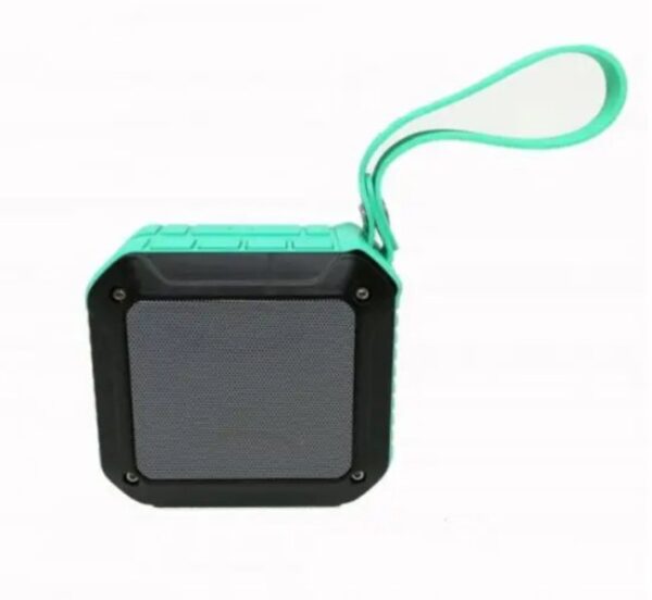 ⁦مكبر صوت لاسلكي بلوتوث مضاد للماء استريو – راديو FM – منفذ كارت ميموري – منفذ AUX لون تركواز⁩ - الصورة ⁦2⁩