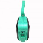 مكبر صوت لاسلكي بلوتوث مضاد للماء استريو – راديو FM – منفذ كارت ميموري – منفذ AUX لون تركواز