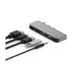 ⁦M X Pro موزع ويوو يو إس بي نوع تايب C محول 5 في 1 متوافق مع اجهزة هواوي MateBook X Pro⁩ - الصورة ⁦8⁩